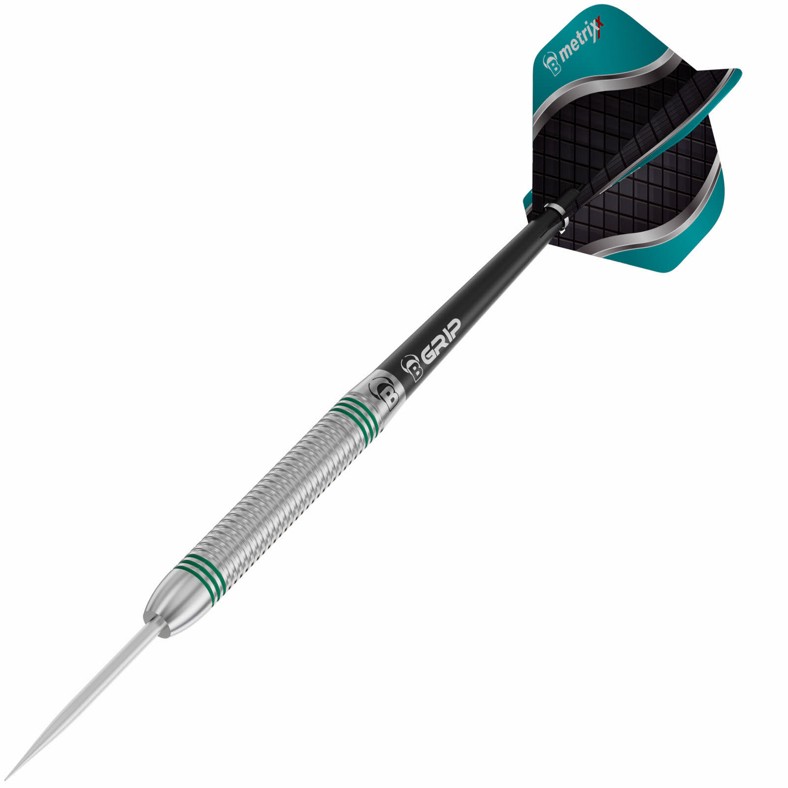 BULL'S Artos AR1 Steeldart, Mint 80% Tungsten Darts 22Gr. Darts-Pfeile schwarz türkis