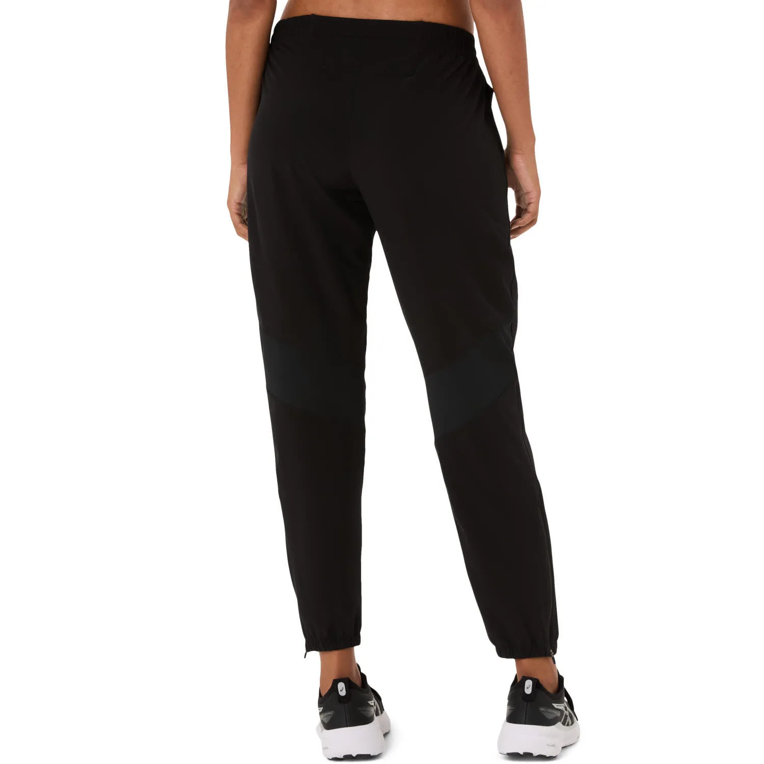Asics CORE WOVEN PANT Damen Laufhose Runningtights schwarz