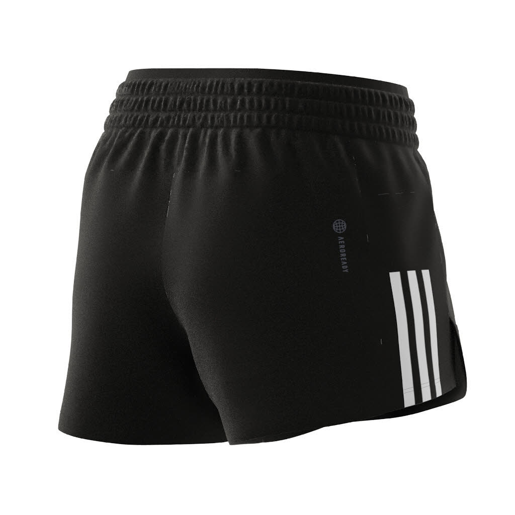 adidas Train Cotton 3-Streifen Pacer Damen Shorts kurze Hose schwarz