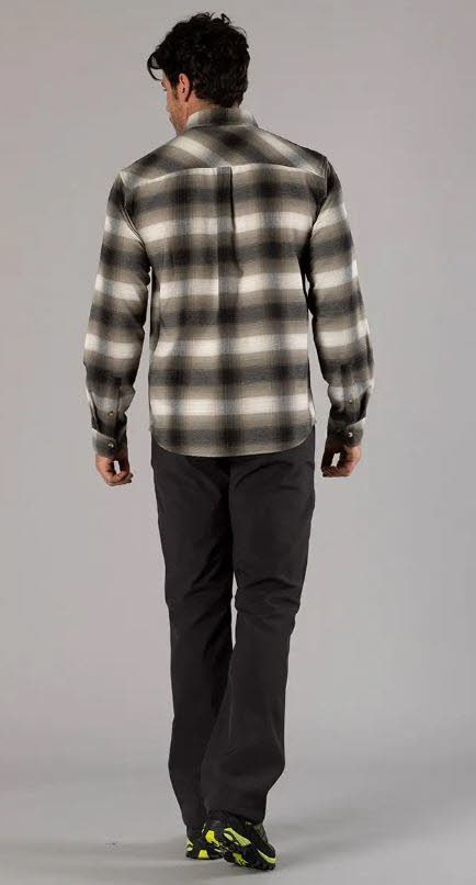 CMP MAN SHIRT Herren Hemd Langarm Freizeithemd olive/nero/bianco