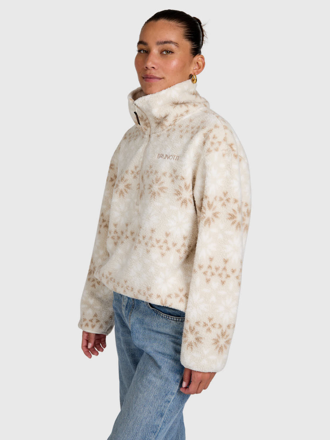 BRUNOTTI DA Rezan Urban Fleece Damen Fleecepulli grau