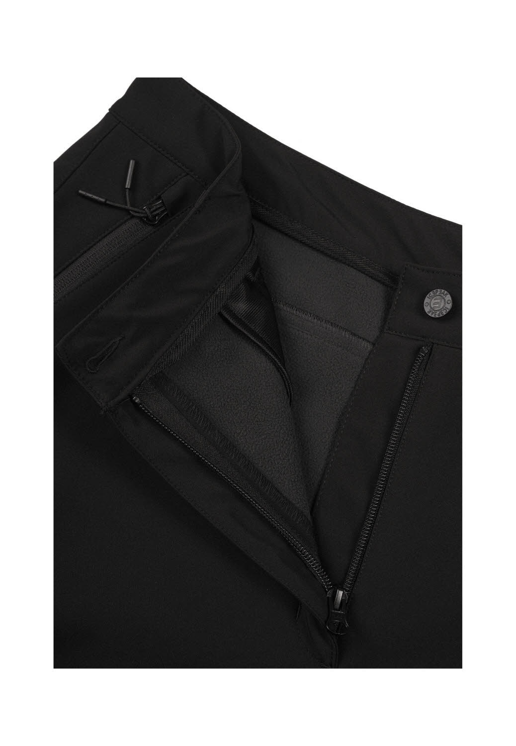 ICEPEAK DA ICEPEAK ARGYLE Trekkinghose gefüttert Damen schwarz