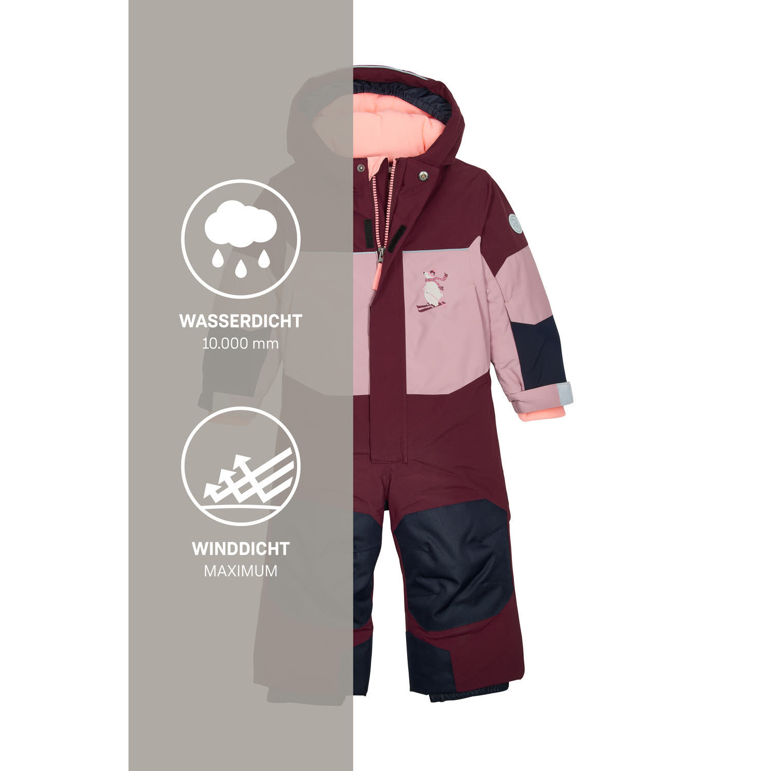 Killtec FISW 29 MNS ONPC Mädchen Schneeoverall Schneeanzug cranberry