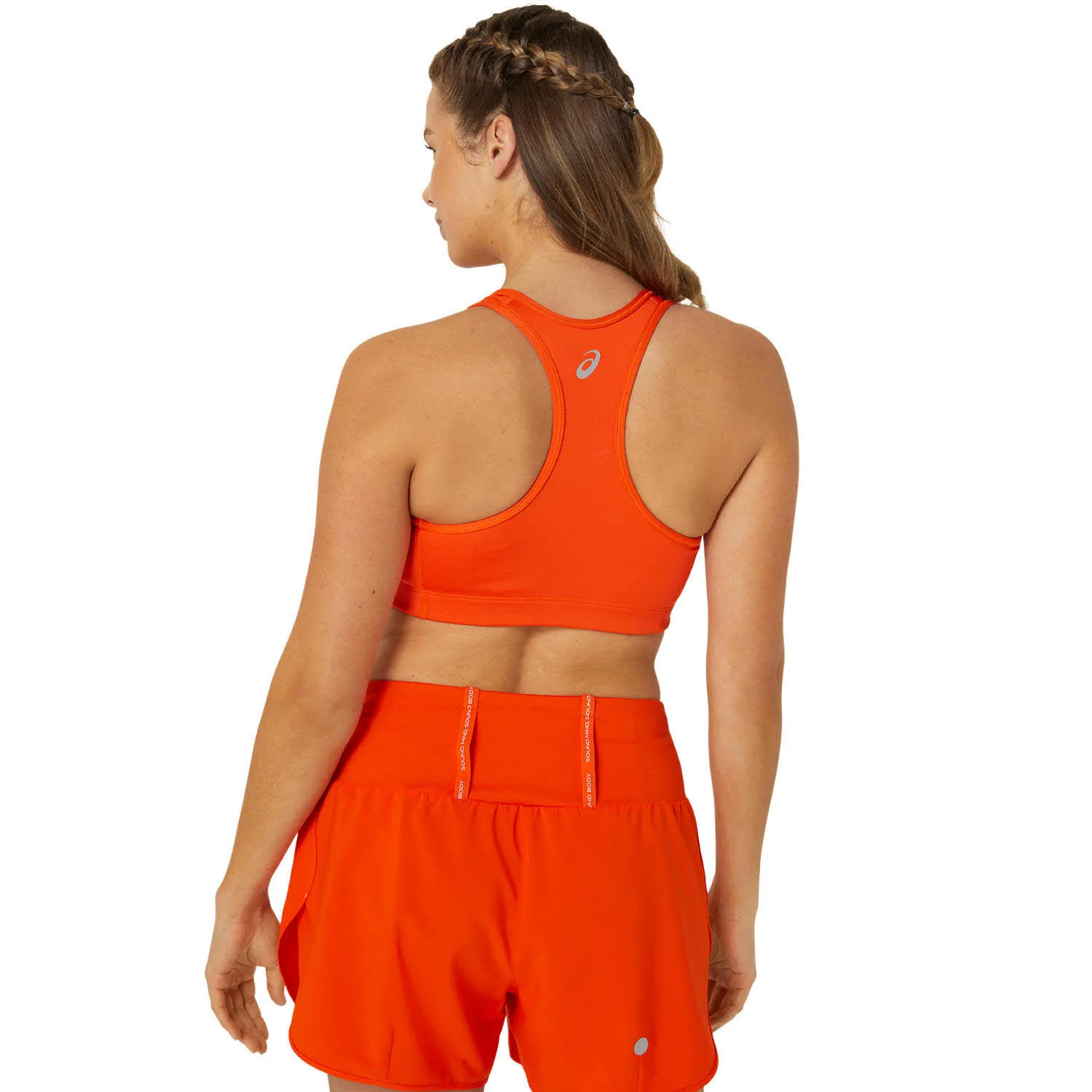 Asics Core Logo Bra Damen Sport-BH Sport-Top orange