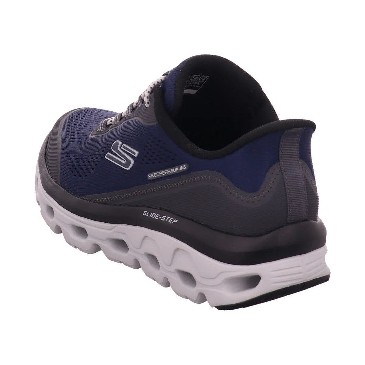 Skechers GLIDE-STEP SOLE - GLOVER PEAK Herren Sneaker Low Schnürschuhe Slipper navy