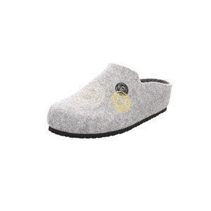Longo Hausschuhe Pantoletten Damen grau