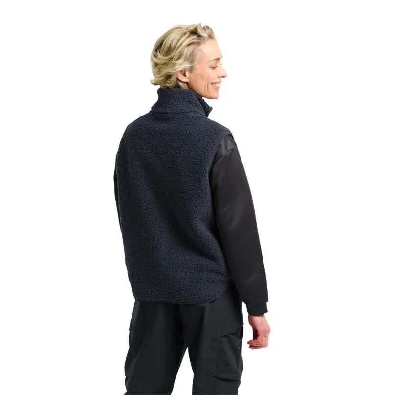 Jack Wolfskin High Curl Vest Damen Fleeceweste dunkelblau