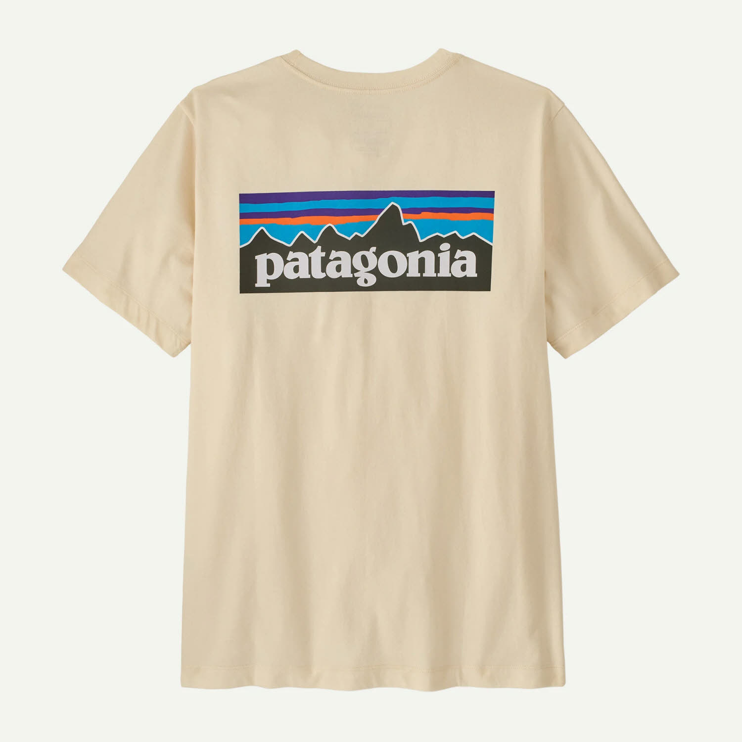 Patagonia P-6 Logo T-Shirt Herren Freizeitshirt undyed natural