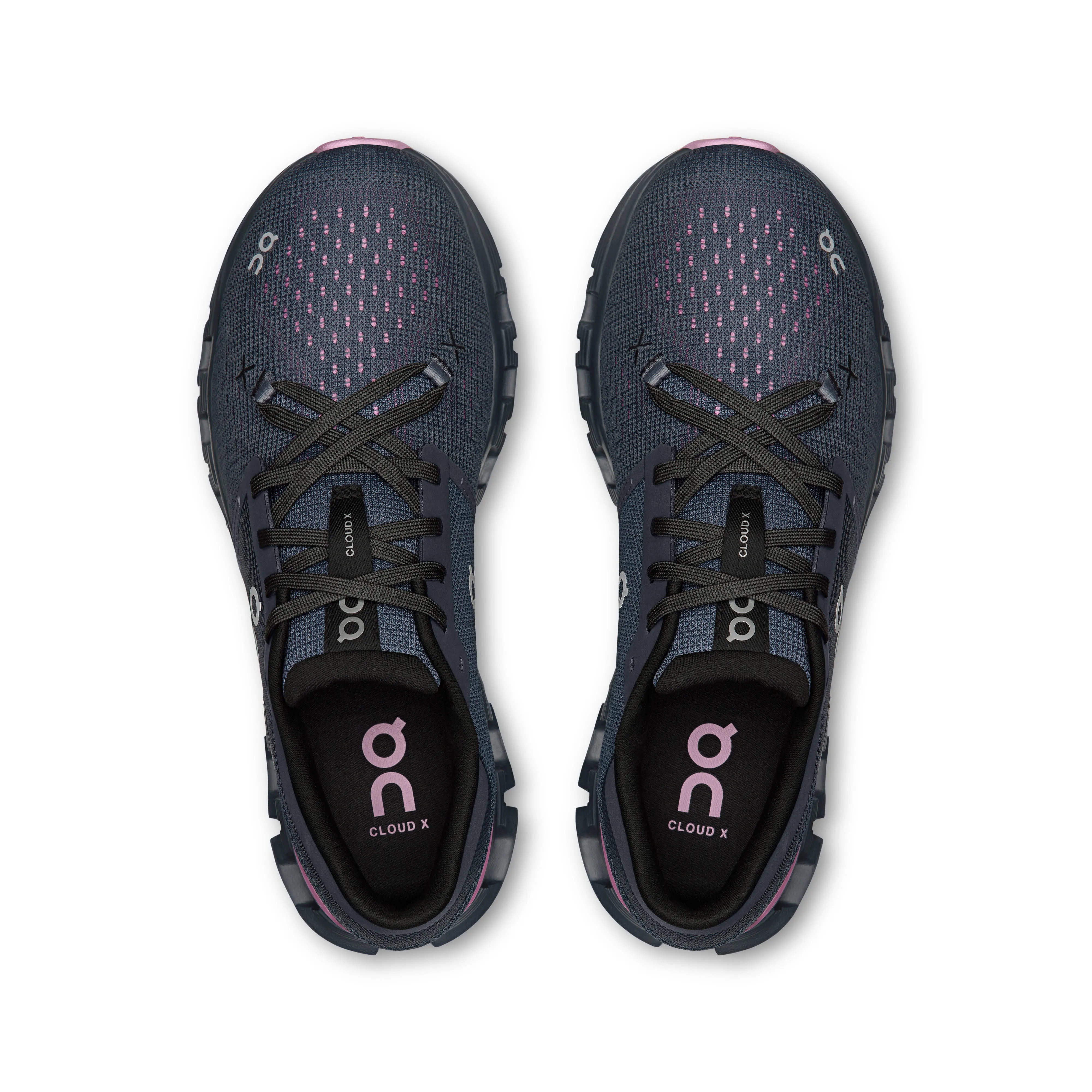ON CLOUD X 4 Damen Sportschuhe Sneaker Low sportlich navy/sakura