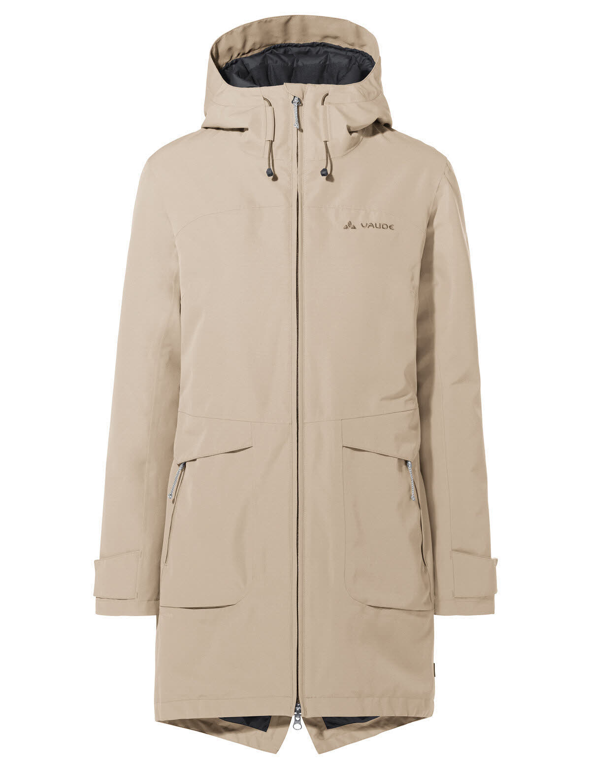 Vaude Skomer Freizeitmantel Parka Damen beige