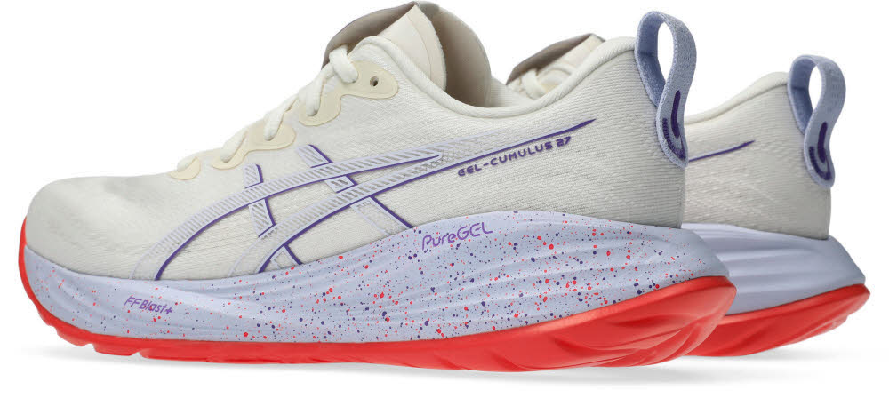 Asics GEL-CUMULUS 27 TOKYO Damen Joggingschuhe Laufschuhe cream/edo purple