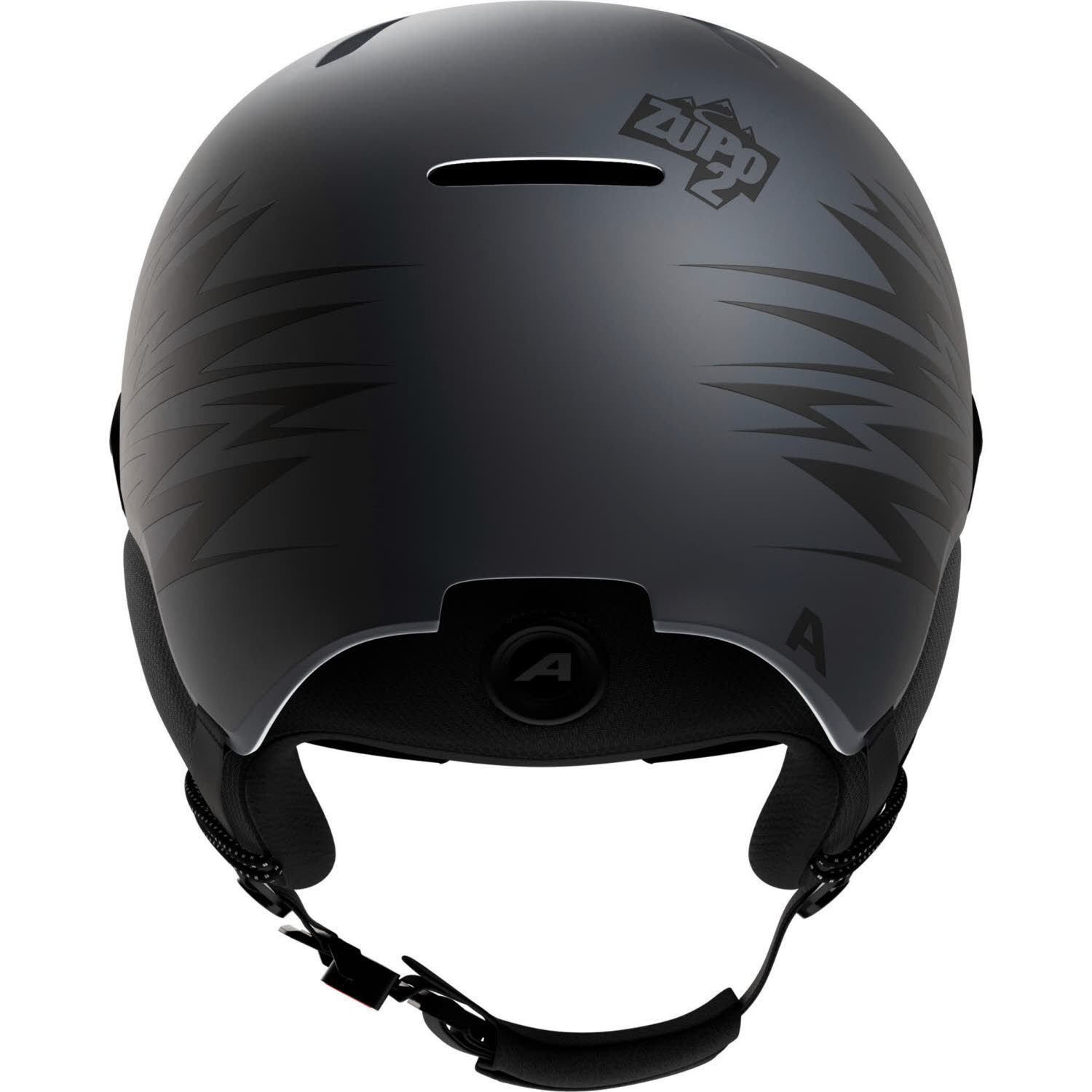 ALPINA ZUPO 2 VISOR Q-LITE midn.-grey Kinder Ski-/Snowboardhelm grau