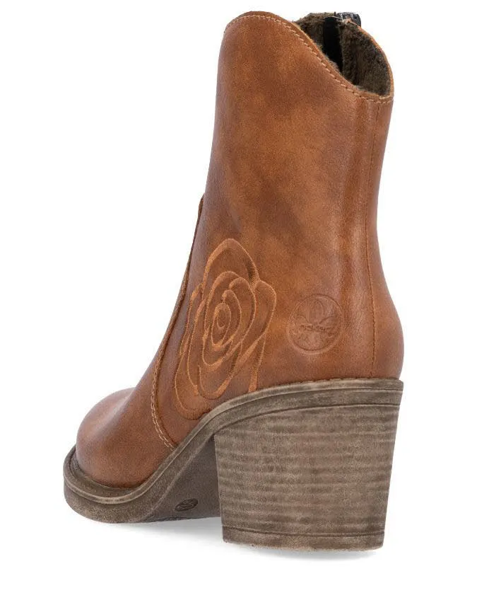 Rieker Damen Stiefel Stiefeletten braun