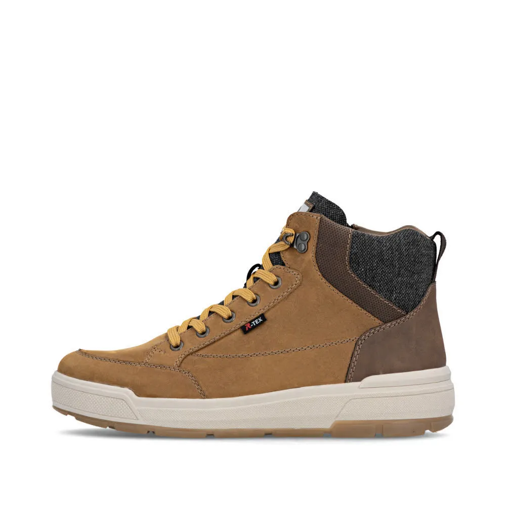 Rieker HWK Herren Stiefel Schnürstiefel Modestiefel braun