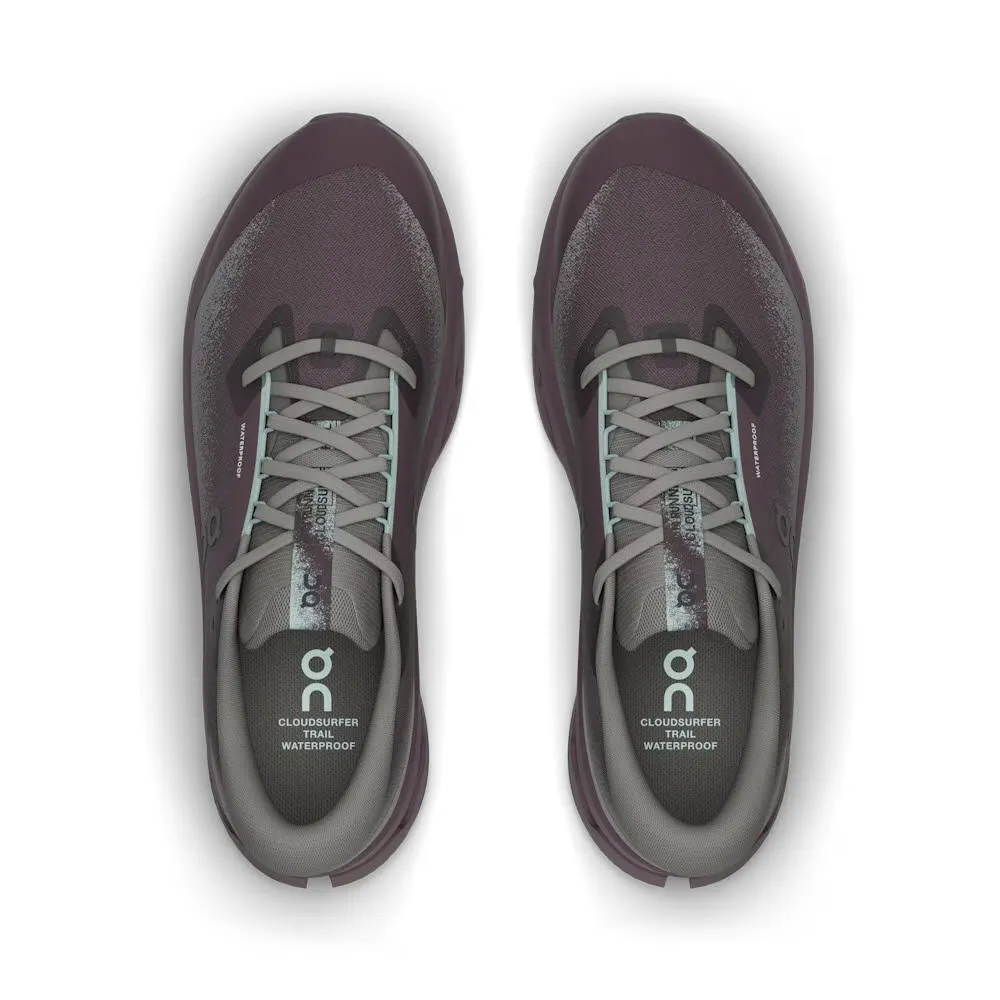 ON CLOUDSURFER TRAIL 2 WP Damen Laufschuhe Trailrunningschuhe wasserdicht dunkellila