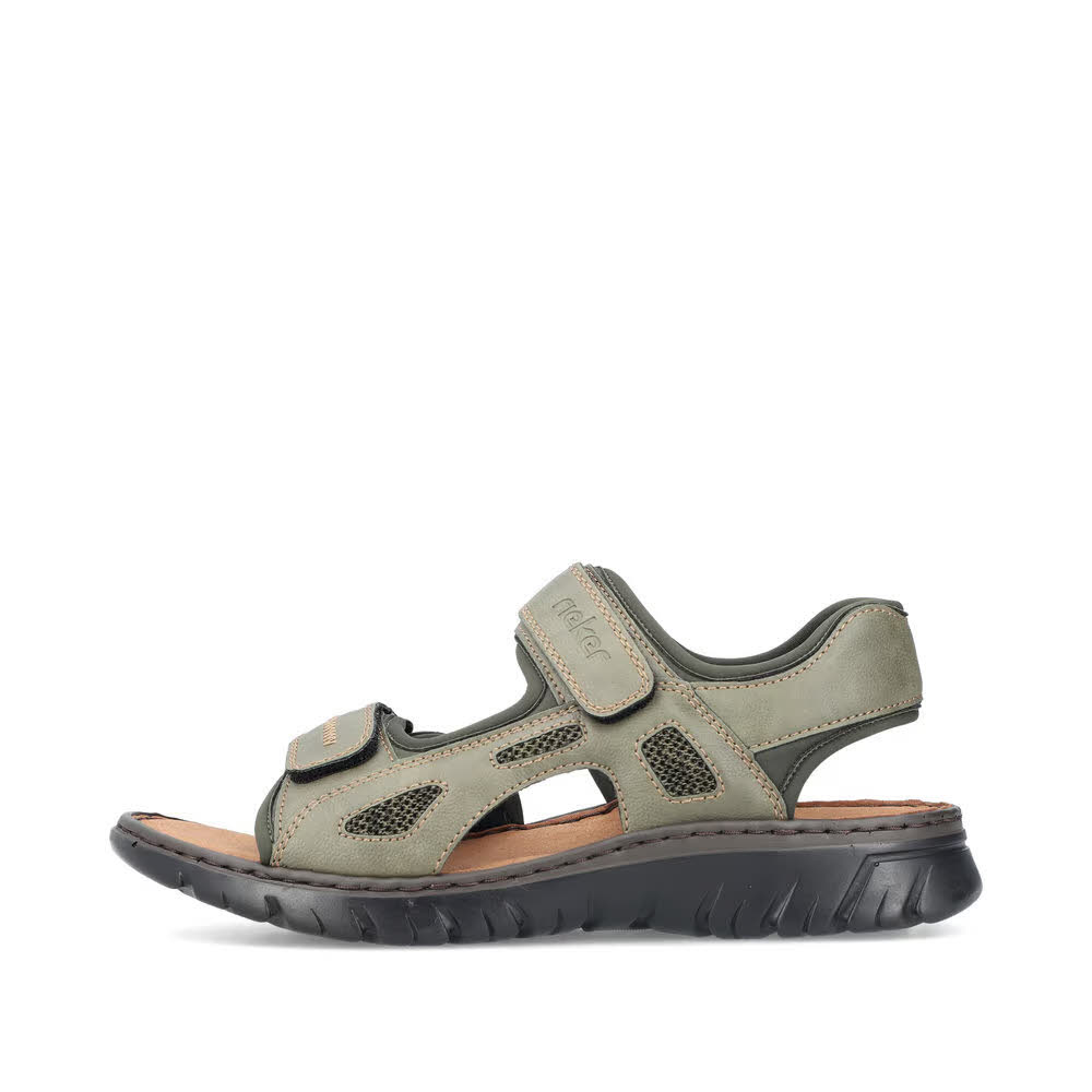 Rieker FSK Herren Sandalen Trekkingsandalen grün