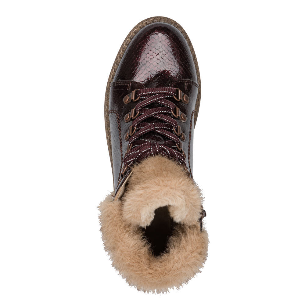 Tamaris Damen Stiefelette Winterstiefel rot