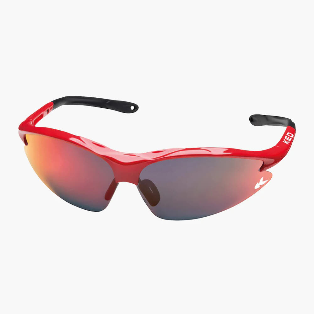 KED JACKAL Unisex Radsport Sonnenbrille red