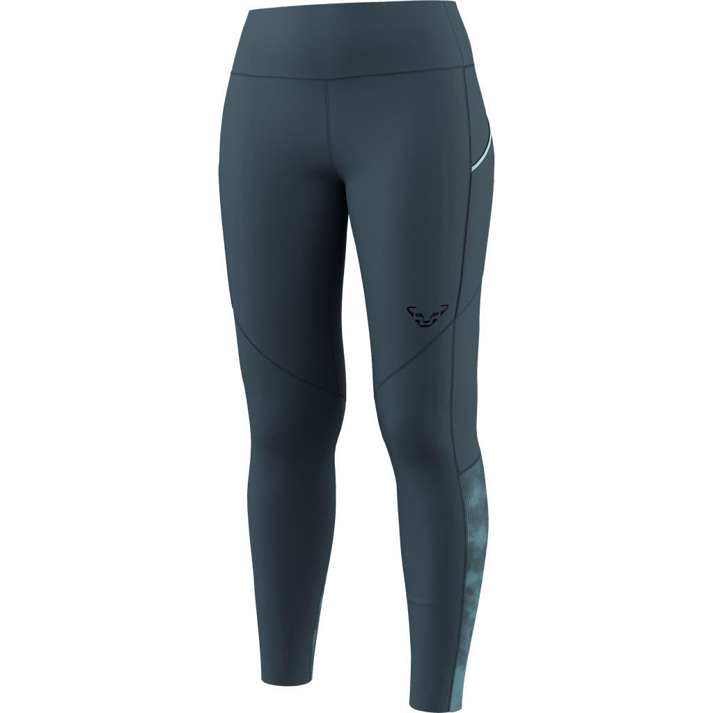 Dynafit Trail Reflective Tights Damen Laufhose Laufleggings grau