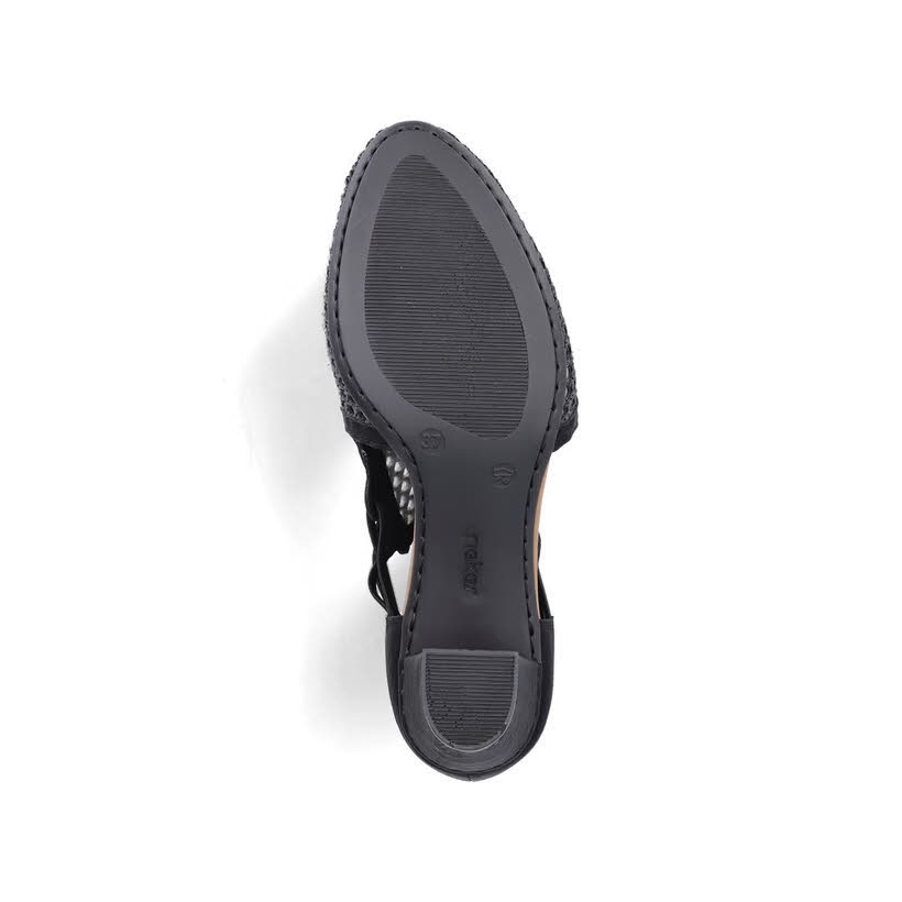 Rieker FSK Damen Pumps Slingpumps schwarz