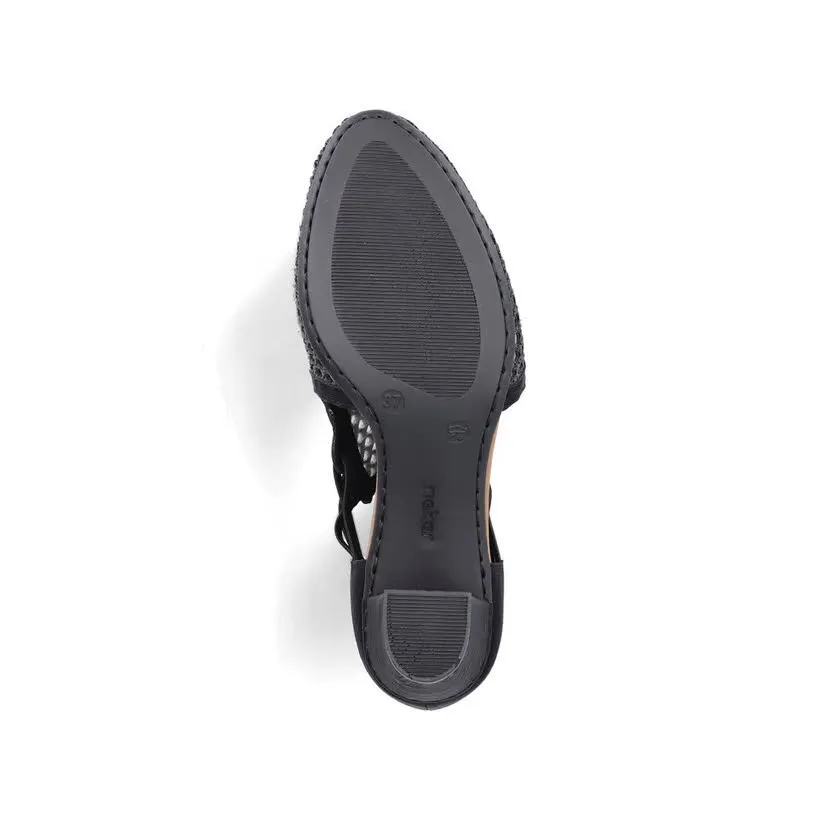 Rieker FSK Damen Pumps Slingpumps schwarz