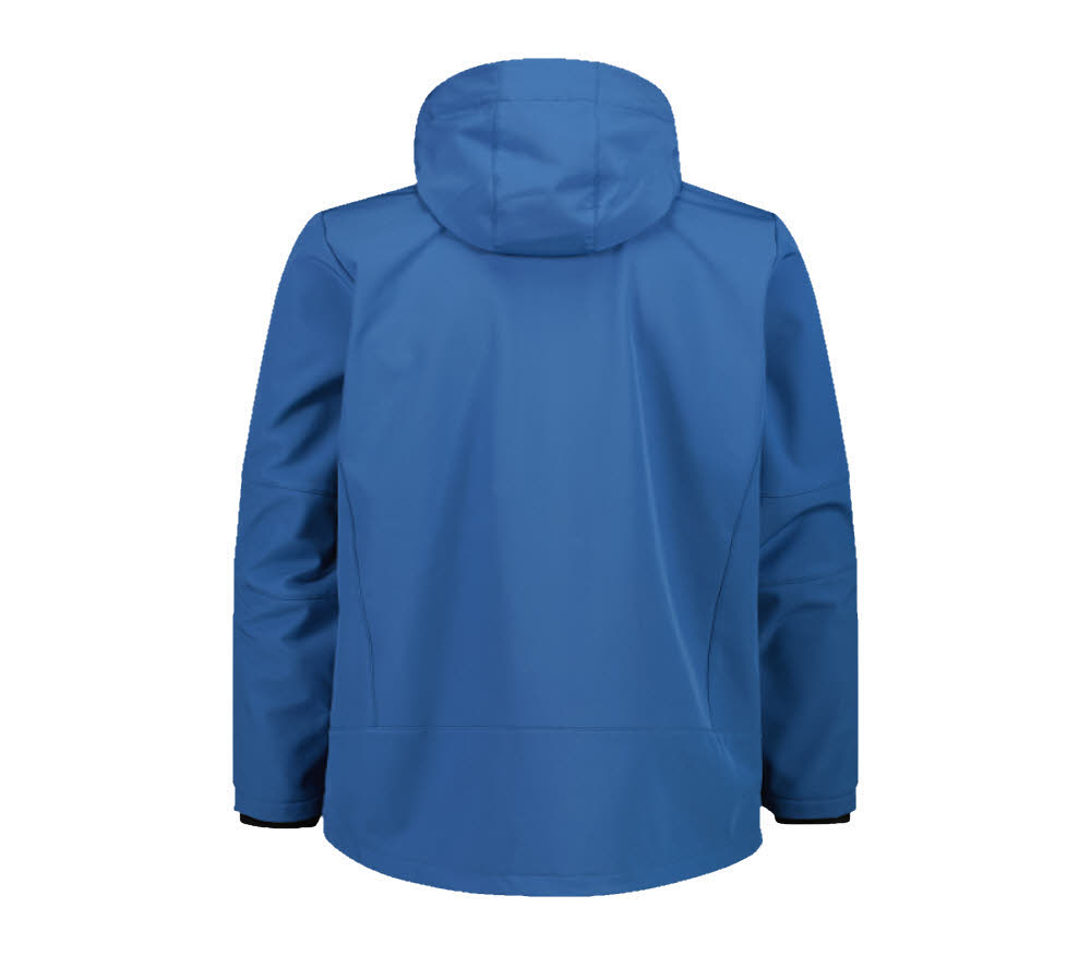 CMP MAN JACKET ZIP HOOD Softshelljacke Herren blau