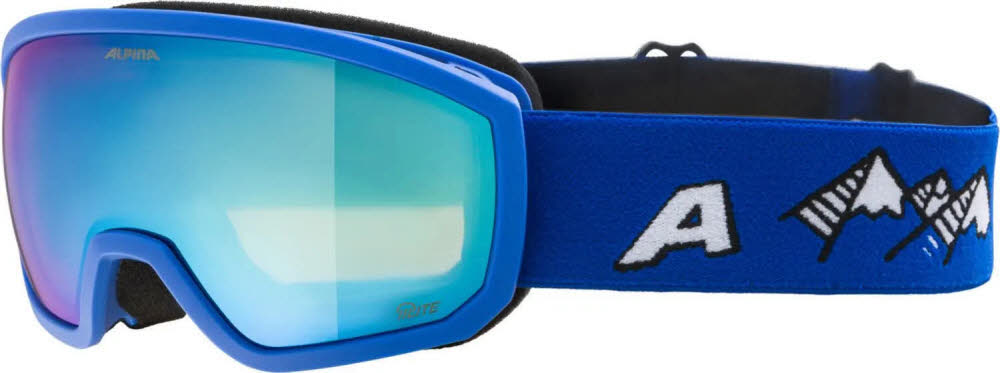 Alpina SCARABEO JR. Q-LITE Kinder Skibrille Snowboardbrille blue matt