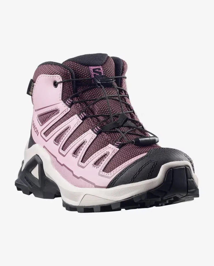 Salomon X-ULTRA Mid GORE-TEX Mädchen Wanderschuhe rosa