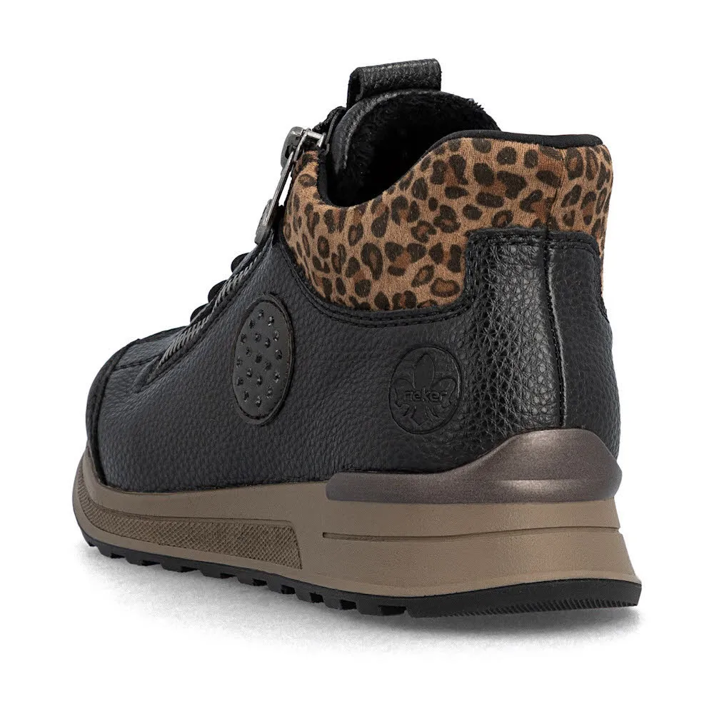 Rieker HWK Damen Stiefel Kurzstiefel schwarz