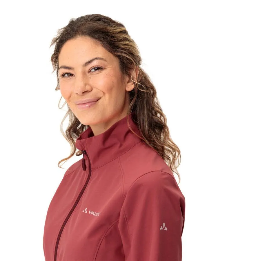 Vaude Hurricane IV Softshelljacke Damen Wanderjacke rot