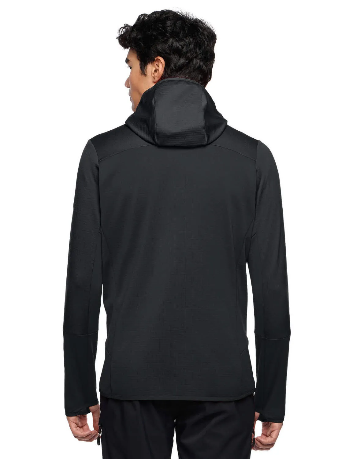 Vaude Monviso Hooded Grid Herren Fleecejacke Outdoorjacke phantom black