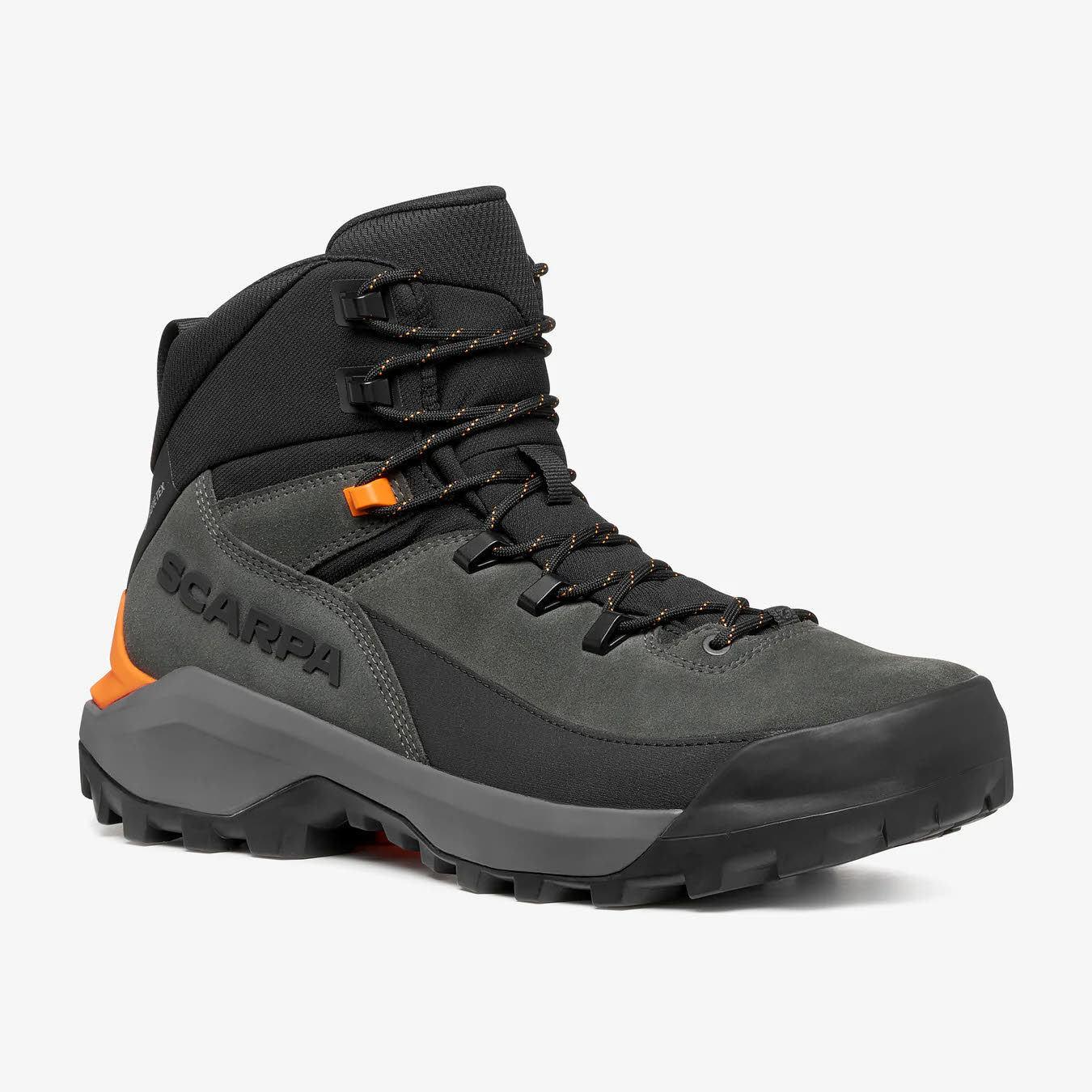 Scarpa MUSTANG TRK GTX Herren Wanderschuhe Trekkingschuhe Mid grau/orange