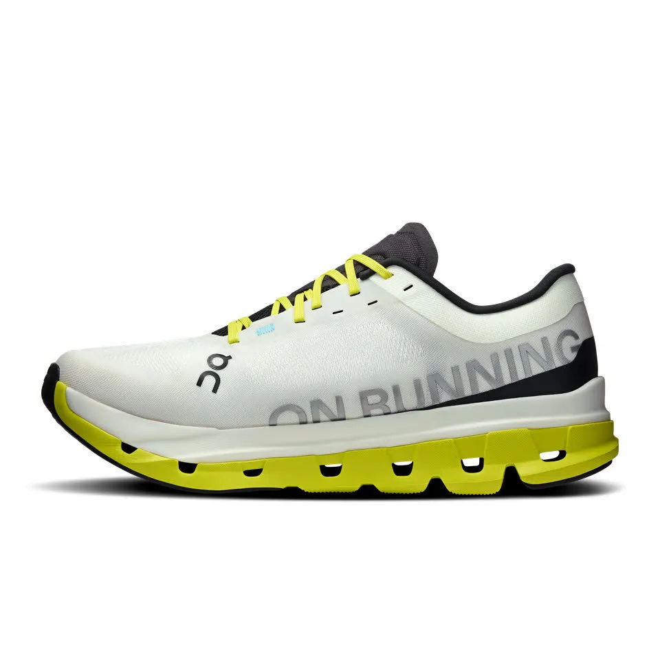ON Cloudflow 5 Herren Sneaker Joggingschuhe Laufschuhe white/lime