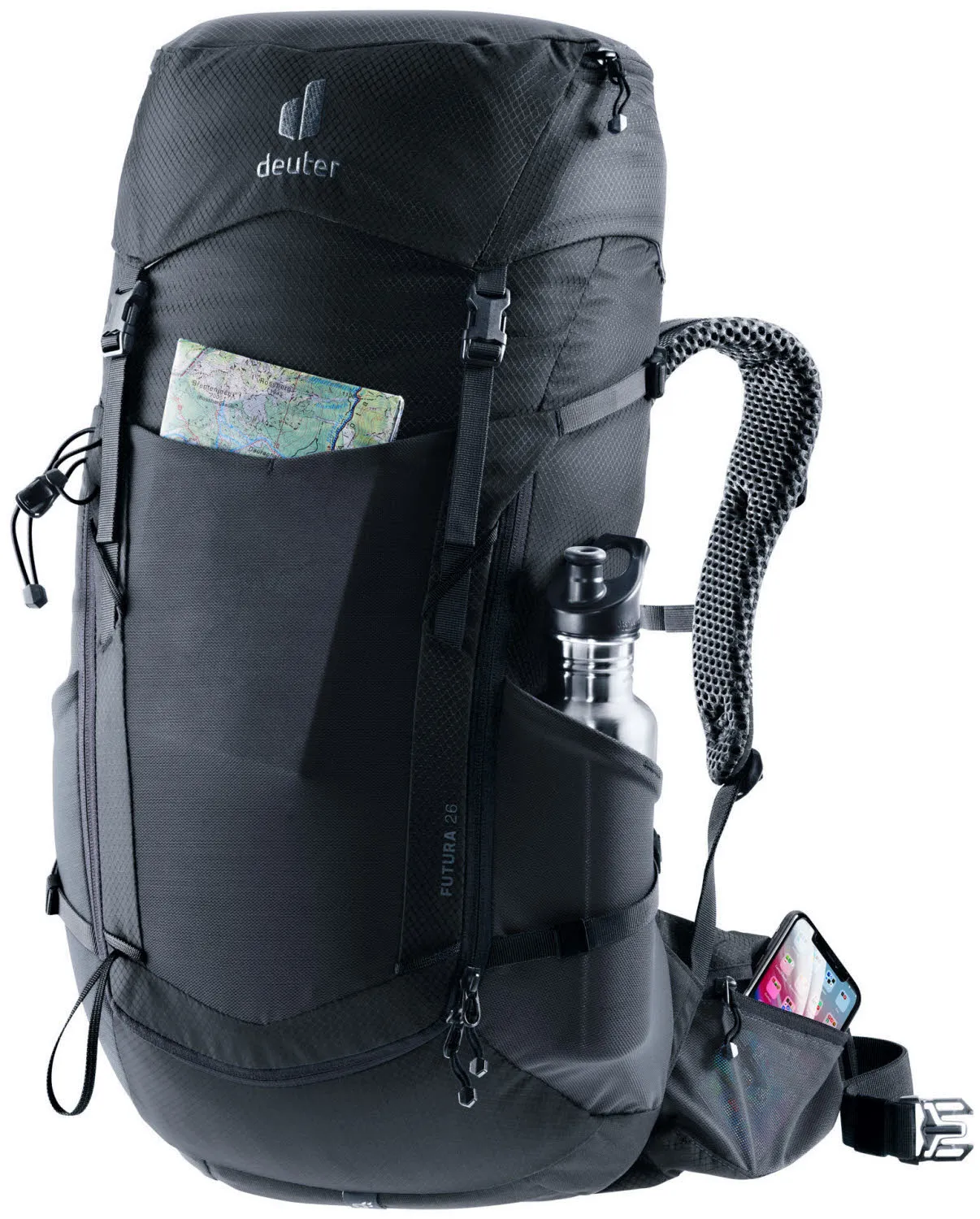 Deuter Futura 26 Wanderrucksack Trekkingrucksack schwarz
