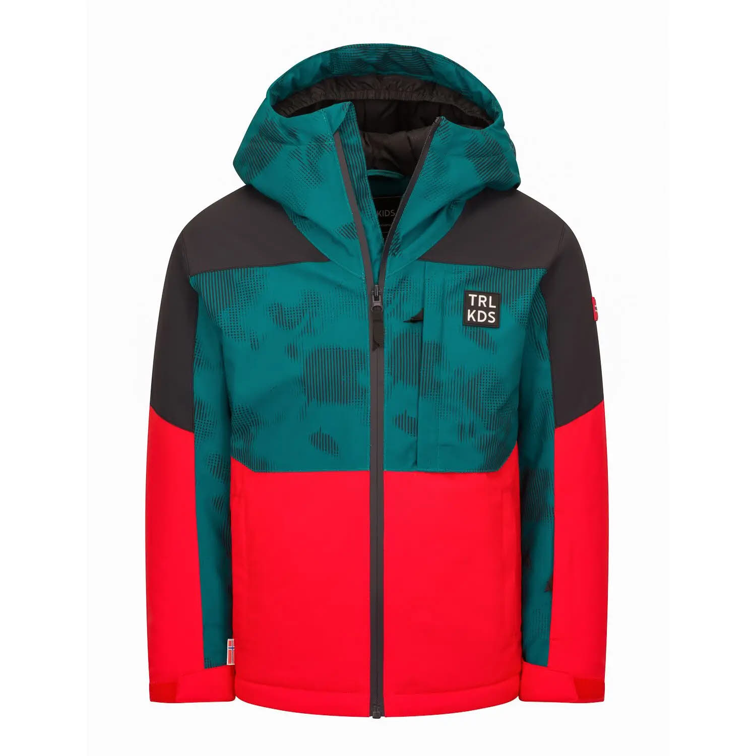 Trollkids Kids Lifjell Jacket XT Kinder Winterjacke Skijacke wasserdicht blau-rot