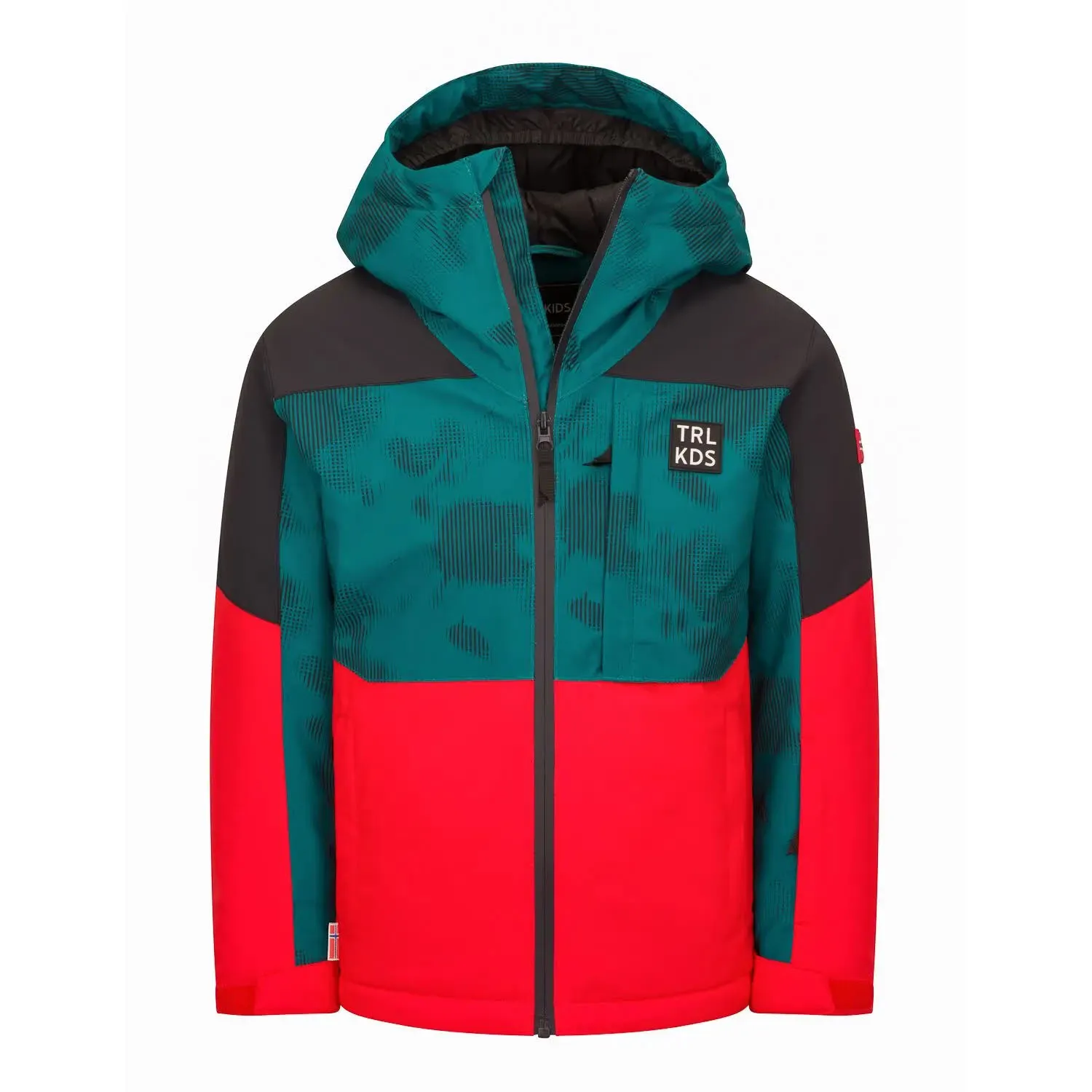 Trollkids Kids Lifjell Jacket XT Kinder Winterjacke Skijacke wasserdicht blau-rot