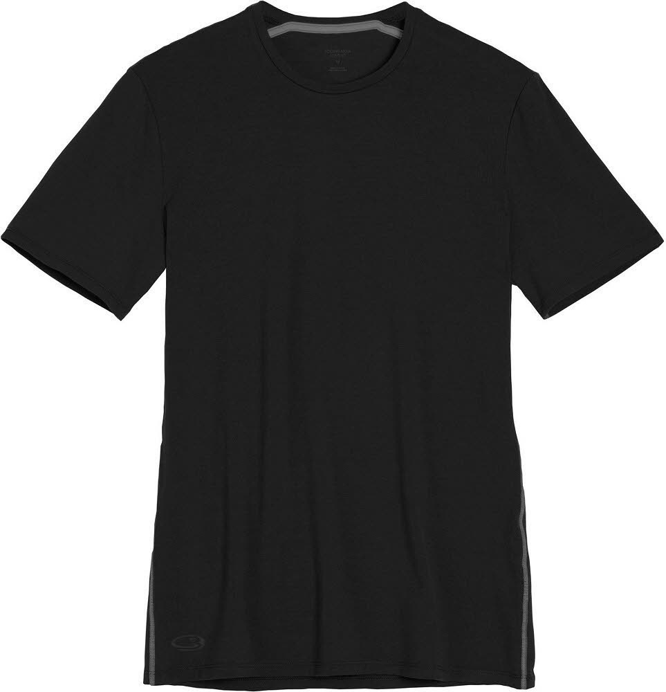 Icebreaker Anatomica SS Crewe Herren Funktionsunterhemd Unterwäsche schwarz