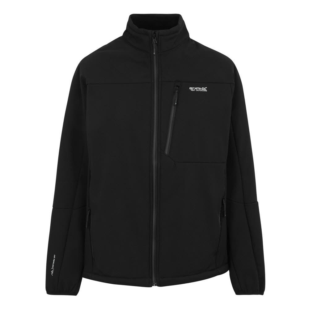 Regatta Moutdale Herren Softshelljacke Outdoorjacke schwarz