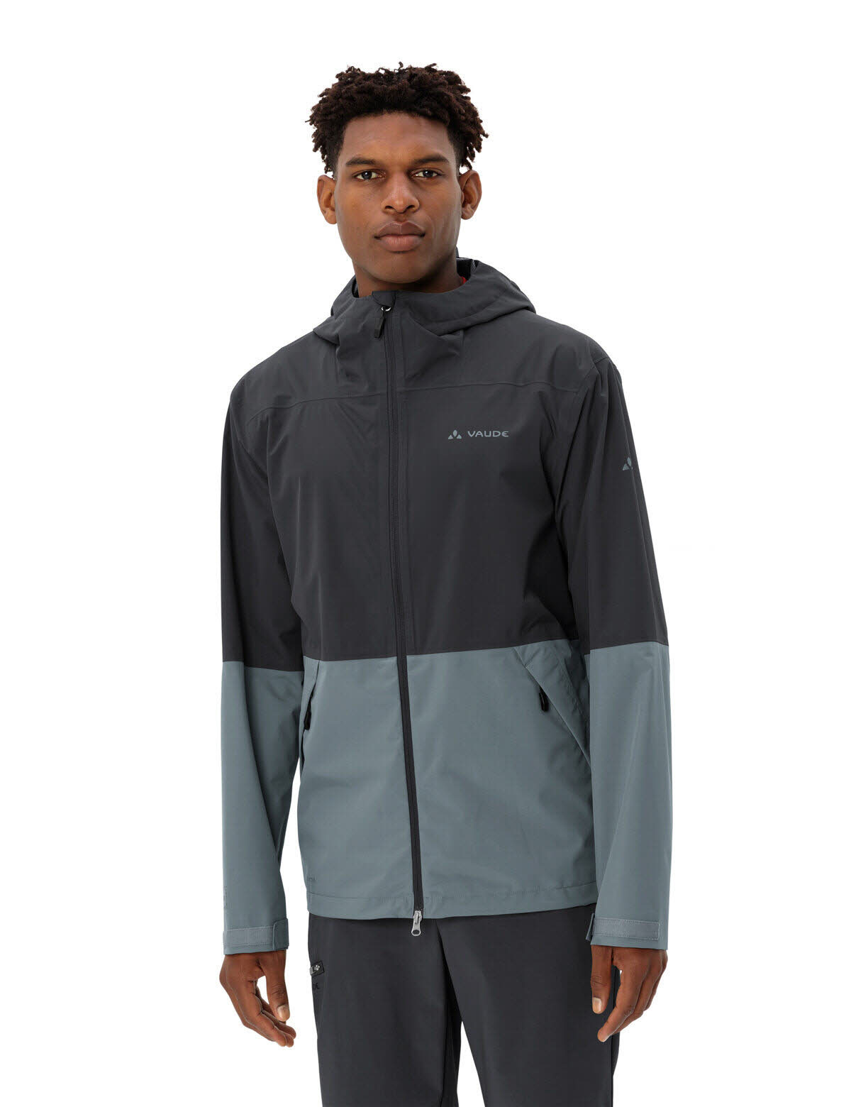 Vaude Men's Neyland 2.5L Jacket Regenjacke Herren grau schwarz