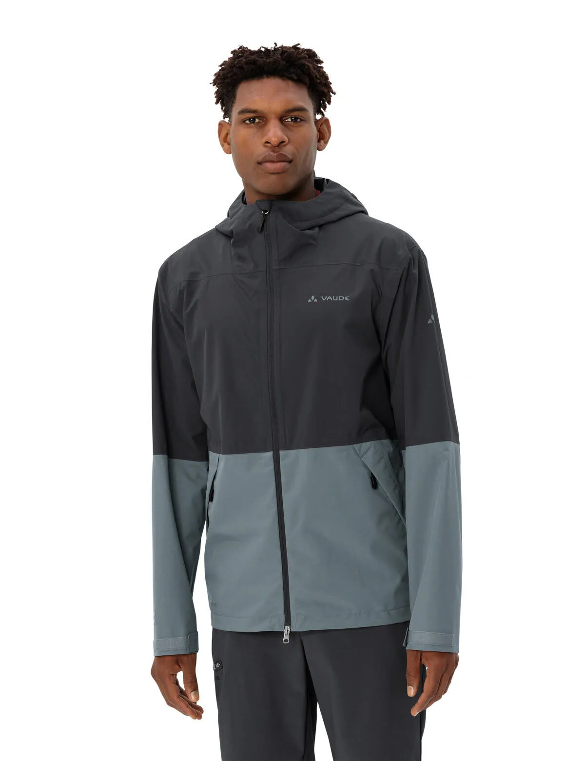 Vaude Men's Neyland 2.5L Jacket Regenjacke Herren grau schwarz