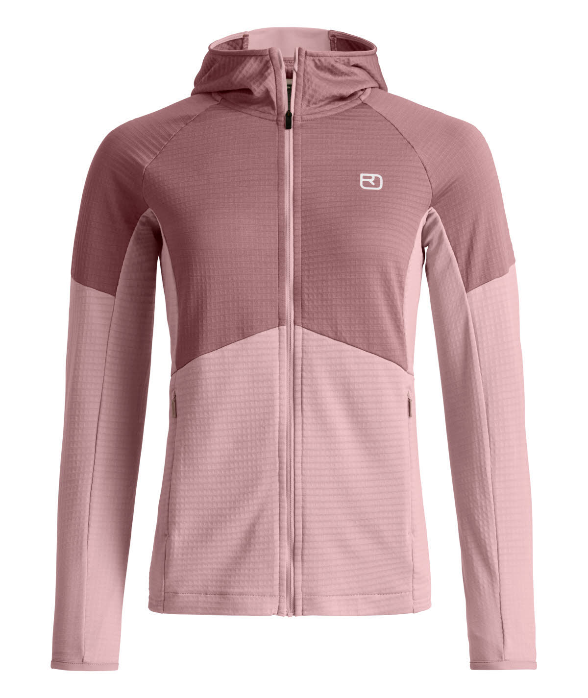 Ortovox Fleece Light Grid Hoody Damen Fleecejacke pink