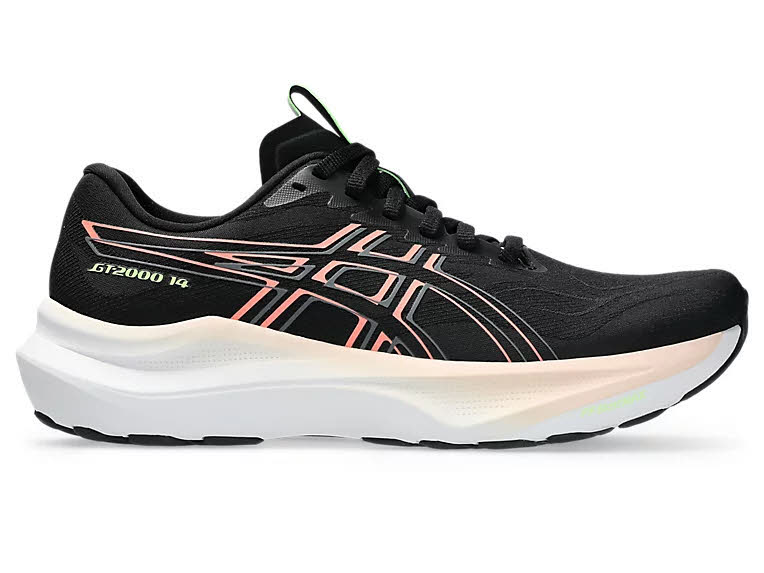 Asics GT-2000 14 Damen Laufschuhe Joggingschuhe schwarz/sun coral