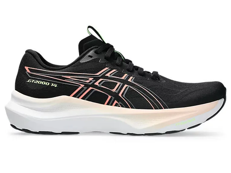 Asics GT-2000 14 Damen Laufschuhe Joggingschuhe schwarz/sun coral