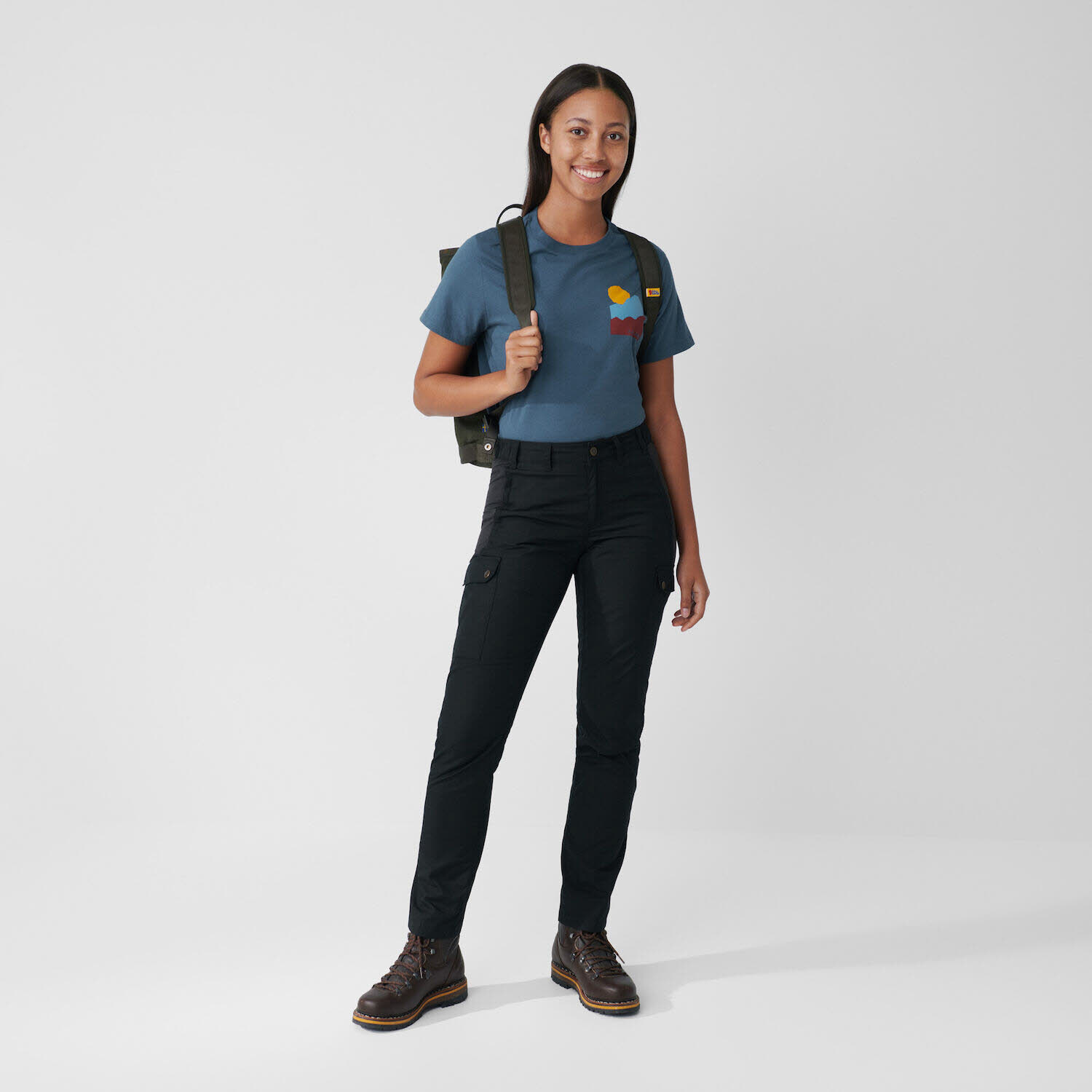 Fjällräven Stina Trousers Outdoor-Hose Wasserabweisend PFC-frei Damen Schwarz