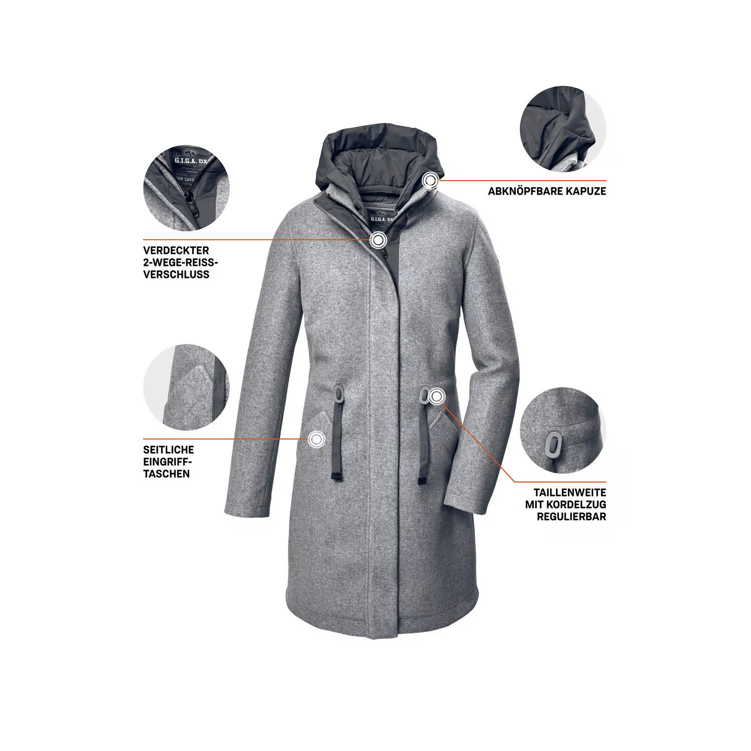 Killtec Parka GW 46 WMN PRK Damen Freizeitmantel blau