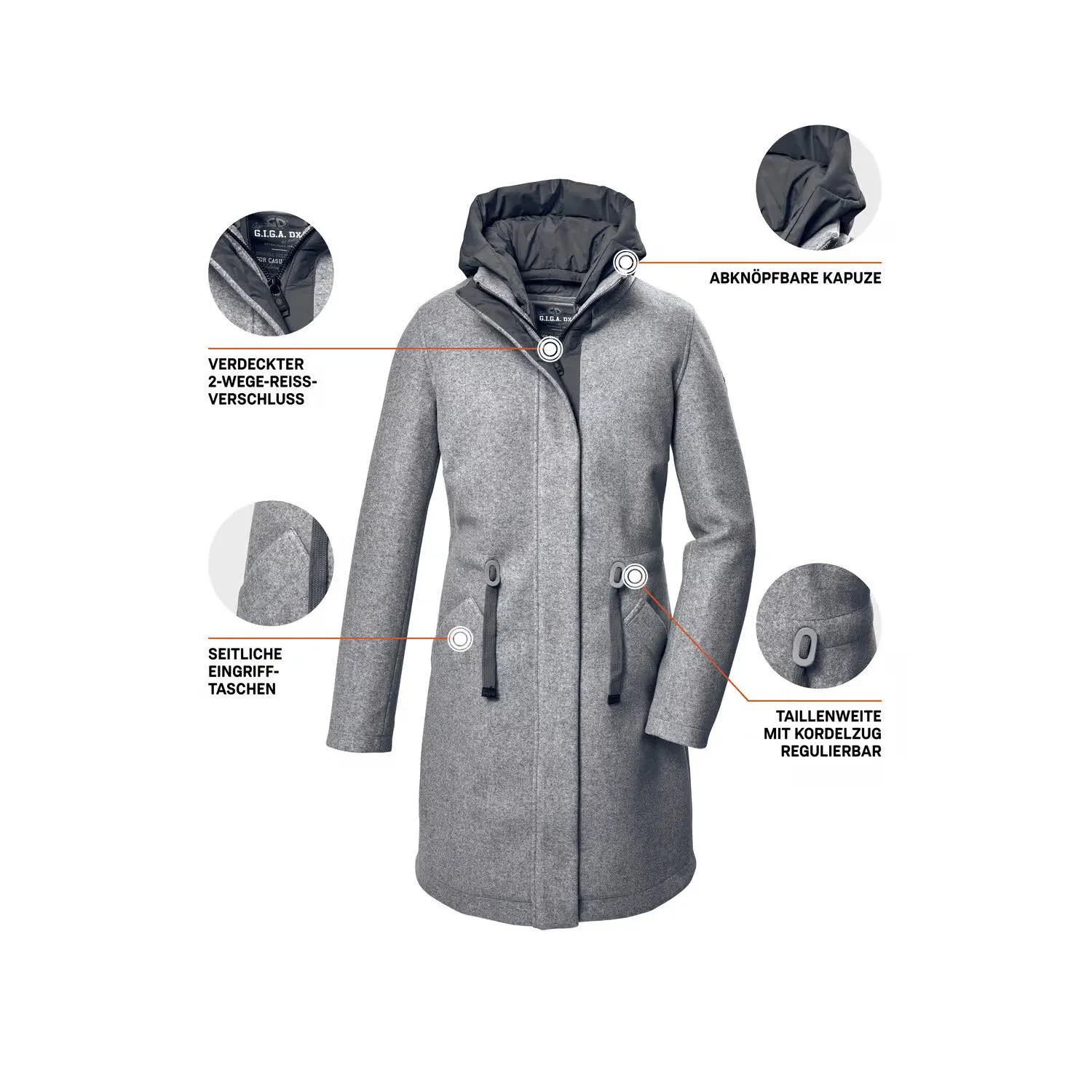 Killtec Parka GW 46 WMN PRK Damen Freizeitmantel blau