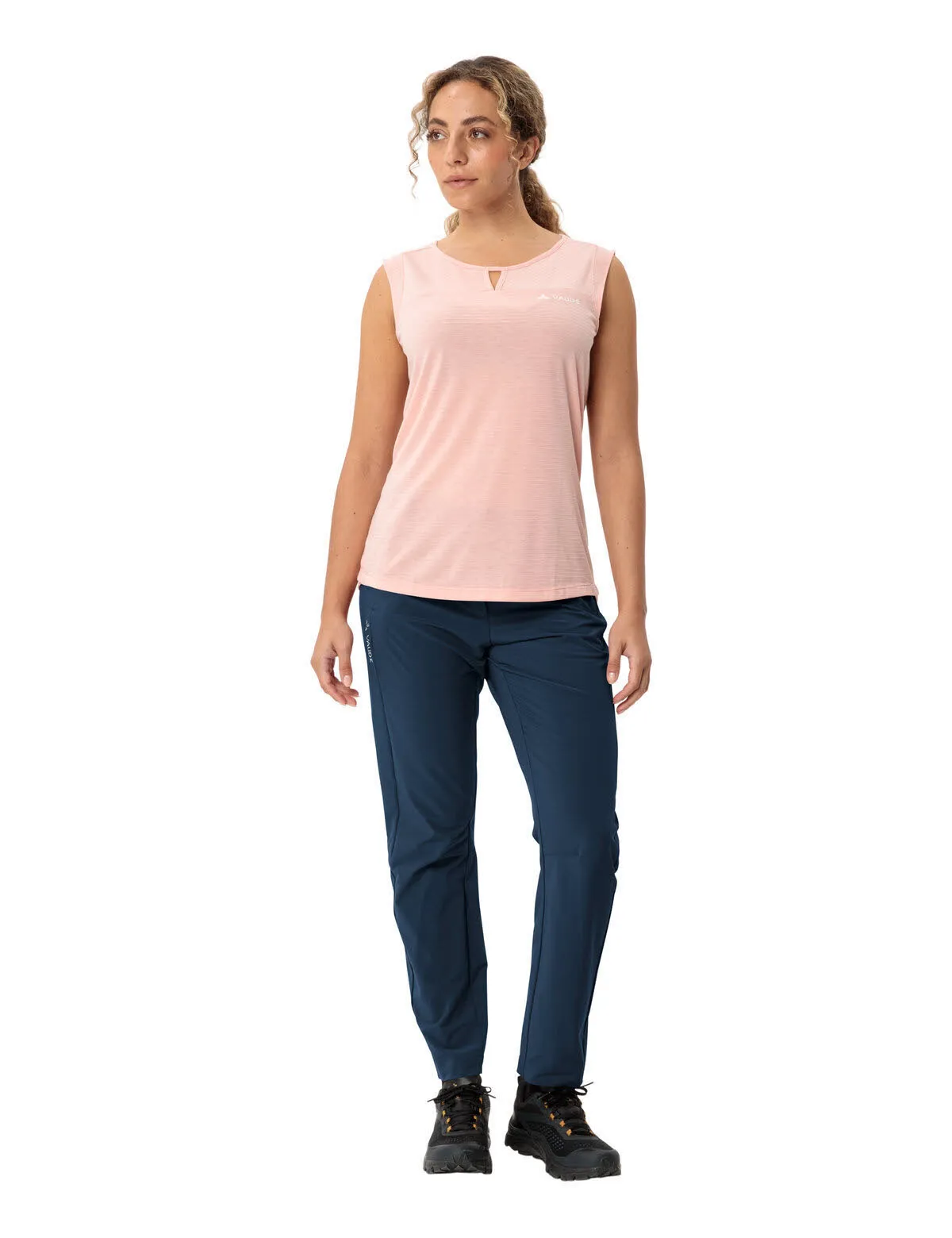 Vaude Skomer Pants III Damen 7/8 Wanderhose Trekkingshose ungefüttert blau