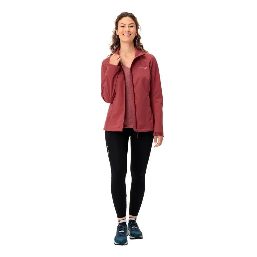 Vaude Hurricane IV Softshelljacke Damen Wanderjacke rot