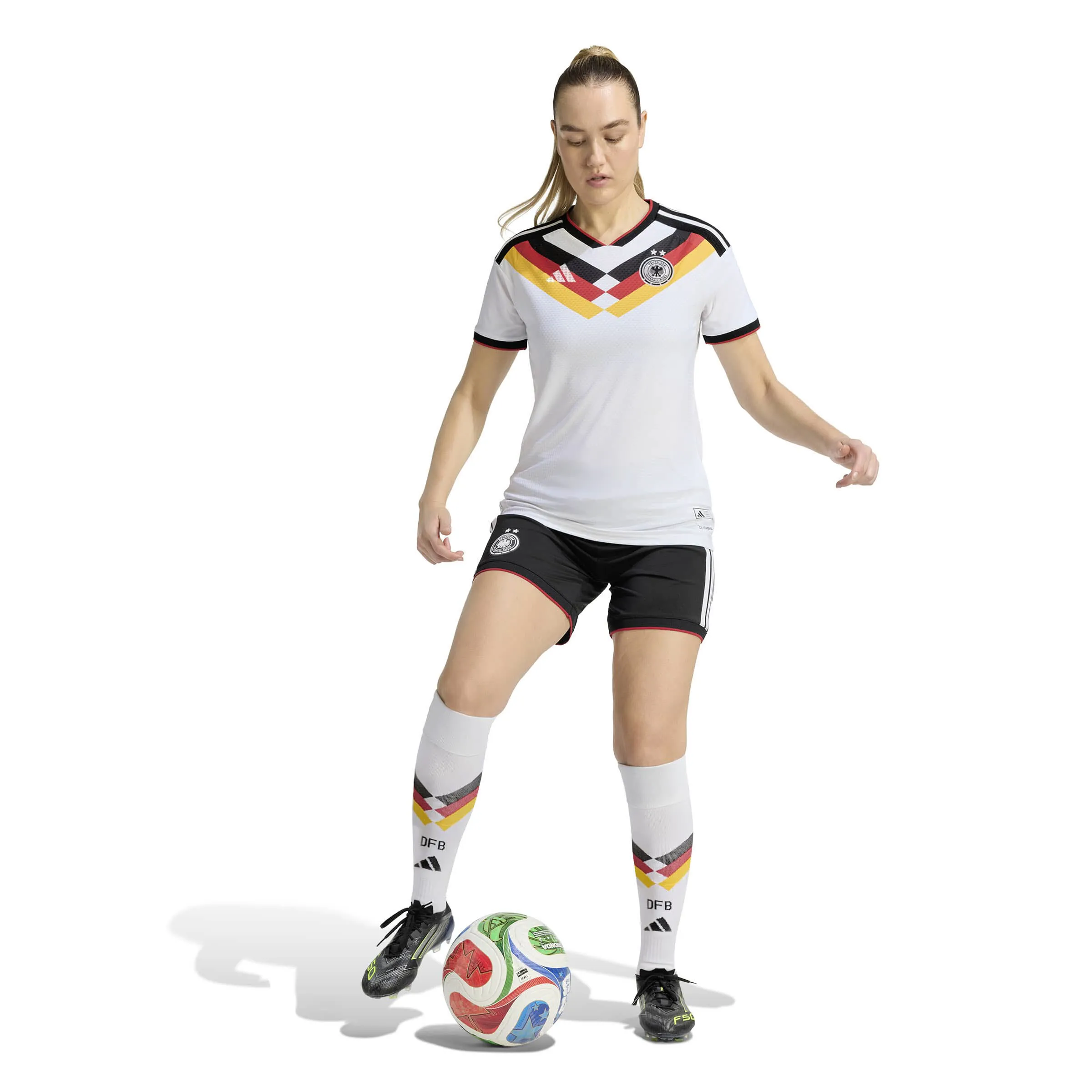 adidas DFB Authentic Jersey Damen Heimtrikot WM 2026 weiß