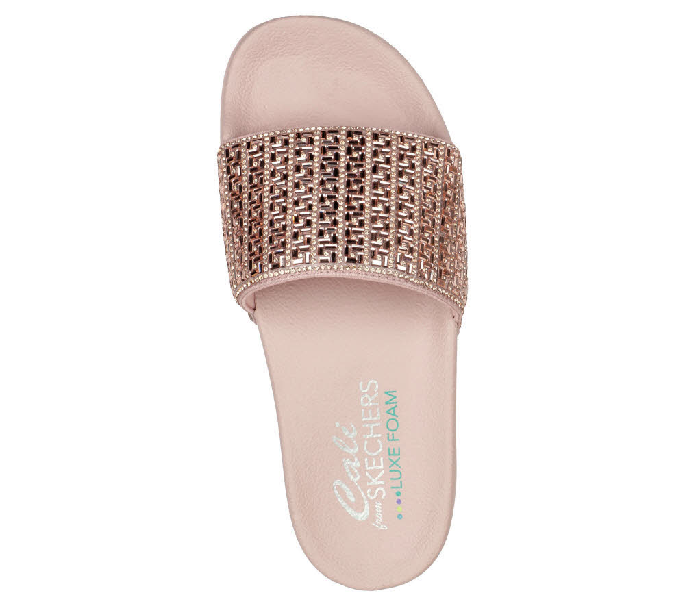 Skechers POP UPS - NEW SPARK Damen Sandalen rosa/gold